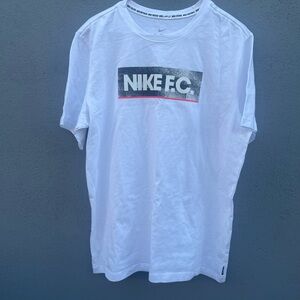 Nike FC White and Black Men's Tee